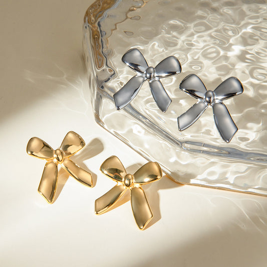Glossy Bow Earrings